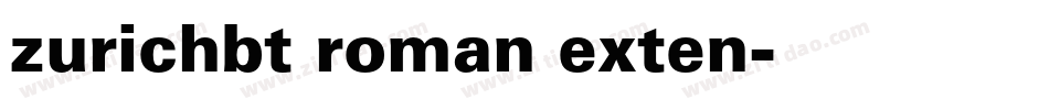 zurichbt roman exten字体转换